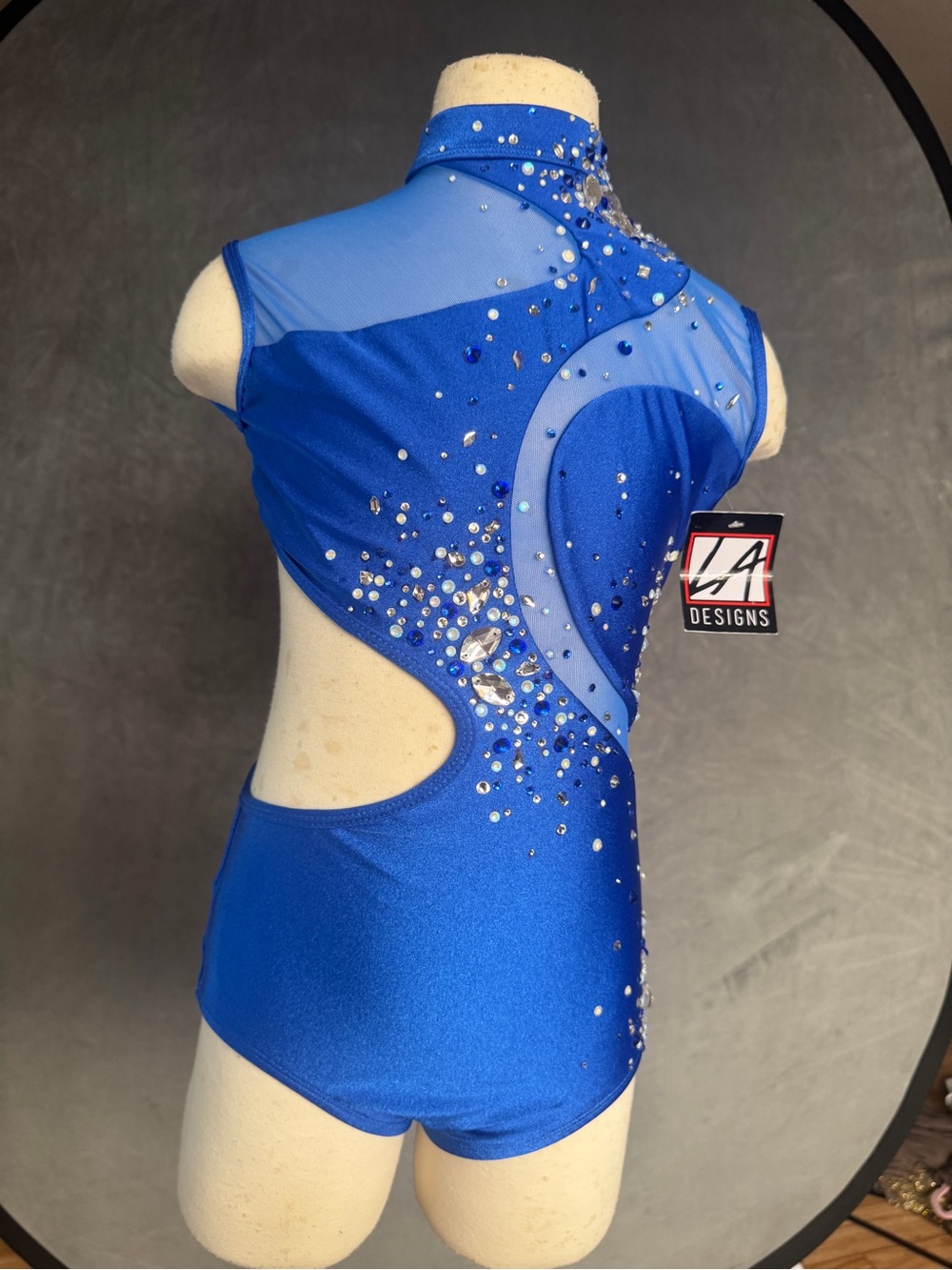 LA Dance Designs "Camryn" Royal Blue Leotard Girls' Dance Costume